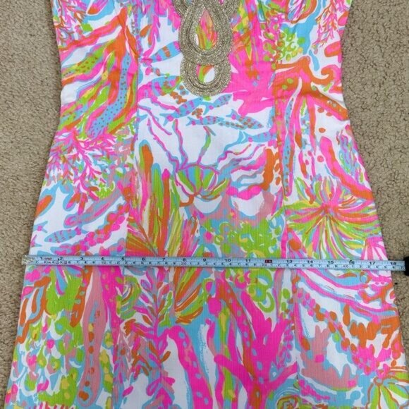 Lilly Pulitzer Janice Scuba To Cuba Shift Dress Sz 4 - Picture 11 of 13